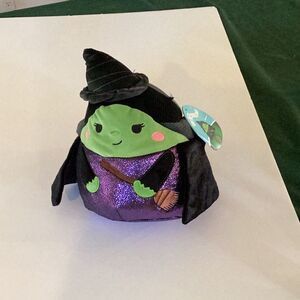 Squishmallows Elphaba Plush Toy with Purple and Black Outfit 10 inch